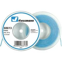 Viessmann Modelleisenbahn-Stecker Viessmann 68613 Kabel auf Abrollspule 0,14 mm², blau, 25 m