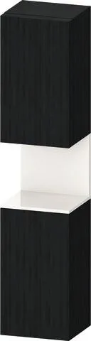 Duravit Qatego Hochschrank Eiche Schwarz Matt 400x360x1760 mm - QA1346R22160000 QA1346R22160000