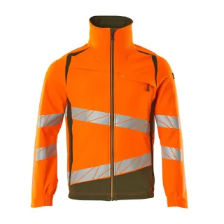 MASCOT Herren Jacke ACCELERATE SAFE Hi-vis Orange / Moosgrün L - 19009-511-1433-L