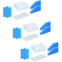 M&M Smartek Filter-Set 3x Set für Pet & Family, Multi Clean, Thomas Aqua, Zubehör für Thomas Filter-Set 99, Thomas 787.241, Thomas Cat & Dog XT, Lorela XT, Mistral XS, Twin XT und Vestfalia XT, Leicht zu waschen und zu wechseln