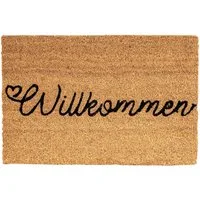 Levandeo® Fußmatte, Willkommen Fußmatte 60x40cm Kokos Fußabtreter Kokosmatte