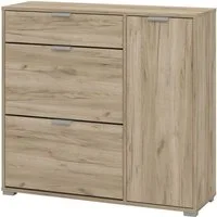 Home affaire Schuhschrank Arco 2, Schuhkommode, Schuhregal, Breite 102 cm 2 Klappen mit Doppelschuhtrommeln, mit Schublade, in modernen Farben