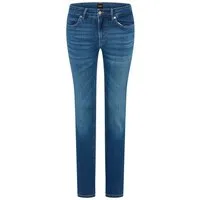 BOSS ORANGE Slim-fit-Jeans JACKIE MR 10.0 Premium Damenmode mit mittlerem Bund, Power-Stretch-Denim