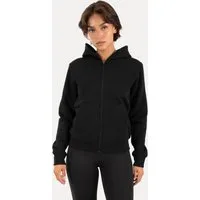 Smilodox Outdoorjacke Saria Damen, Zip Hoodie, Kapuzenpullover für Fitness & Freizeit Soft Touch, Kapuze, Kängurutasche, Rippbund