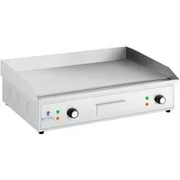 Royal Catering Elektrogrill Doppel Elektro Grillplatte 72,7 x 42 cm Griddleplatte glatt 2 x 2200 W, 4400 W