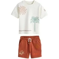 Next T-Shirt & Shorts Kurzärmeliges T-Shirt und Shorts im Set (2-tlg)