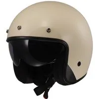 LS2 Motorradhelm LS2 OF601 Bob II Solid Jethelm Creme L (1er Set), jethelm für motorrad