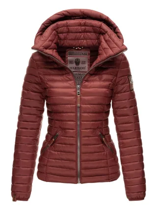 Marikoo Damen Steppjacke – Löwenbaby, leicht mit abnehmbarer Kapuze