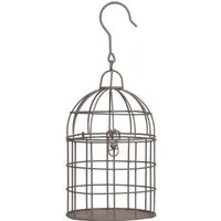 Moritz Vogelkäfig Dekokäfig Pflanzkäfig altbraun Shabby WB-62-BR