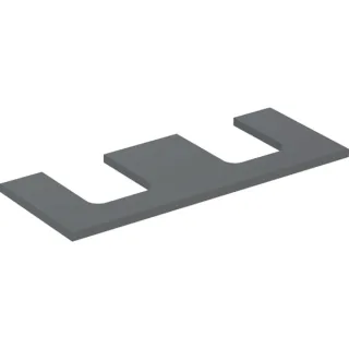 Geberit ONE Waschtisch-Platte, Ausschnitt rechts und links, für Aufsatzwaschtisch Schalenform 505335003