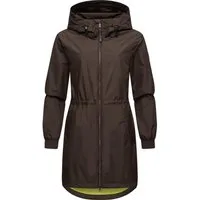 Ragwear Kurzmantel Bronja II Wasserdichter Übergangsmantel mit Mesh-Innenfutter