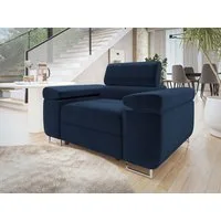 MIRJAN24 Sessel Torezio, Einstellbare Kopfstützen, 134x102x70-90 cm