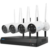 Reolink Überwachungskamera 4K WLAN System (Innenbereich, Außenbereich, 2,4/5 GHz WLAN,8MP Ultra HD,Smartekennung,12-Kanal NVR mit 2TB HDD)