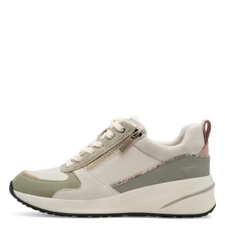 Tamaris - Sneakers beige/grün/pink - Gr. - 37