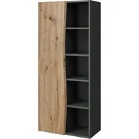 Vicco Hochschrank Willow, Artisan Eiche/Anthrazit, 56 x 130 cm mit 5 offenen Fächern (1-St)