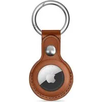 TECH PROTECT Schlüsselanhänger NaturalFit (Einzelartikel, 1x Schlüsselanhänger), Öko-Lederanhänger mit Karabiner für Apple AirTag