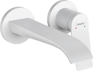 Hansgrohe 2-Loch Waschtischmischer Unterputz Vivenis F-Set 195 mm Auslauf mattweiss, 75050700 75050700