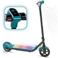 Vankel Elektro-Kinderroller Cityroller, E Scooter für Kinder, 6-12 Jahre, Bluetooth+Bunte Lichter, 14km/h, bis zu 10km, nur 7kg, Tragfähigkeit 60 kg