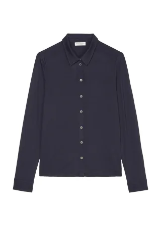 Marc OPolo Casual - Jersey-Bluse blau - Gr. - XL