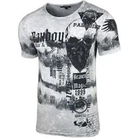 Baxboy T-Shirt Baxboy T-Shirt Rundhalsshirt mit Markenprint B-07