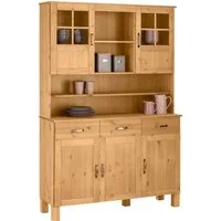 Home affaire Küchenbuffet Alby Breite 125 cm, 2 Glastüren, 2 Schubladen