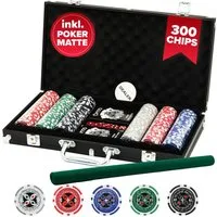 Kyto Spiel Kyto Pokerspiel 300-teilig schwarzer Koffer
