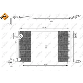 NRF Klimakondensator 35304 Citroen Berlingo Xsara Zx Peugeot 306 Partner