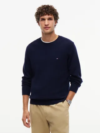 LAMBSWOOL CREW NECK Navy Blue - Gr. - M