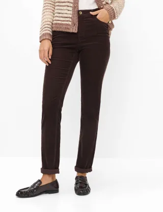 Brax Damen Cordhose Style MARY BRUNETTE, dunkelrot, Gr. 36L