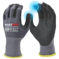 Mustbau Arbeitshandschuhe (3-St) 12/6/3 Pack, Abriebfest Gartenhandschuhe Montagehandschuhe