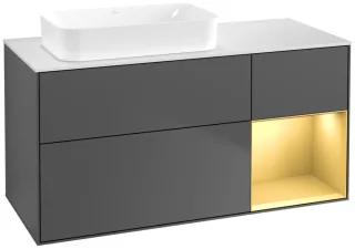 Villeroy & Boch Waschtischunterschrank Finion G69 1200x603x501mm Wandbel. WT li , G691HFGK G691HFGK