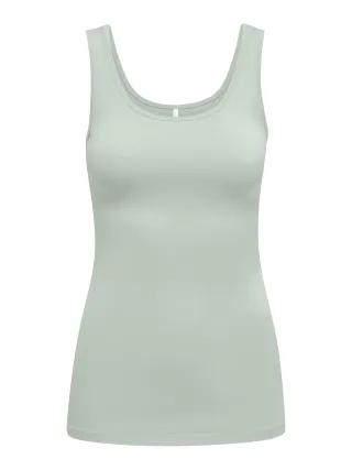 ONLY - ONLLIVE LOVE S/L TANK TOP NOOS Green Lily - Gr. - M