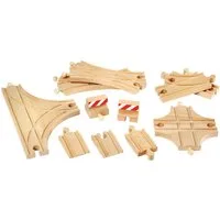 BRIO® Gleise-Set Ergänzungsset Holzschienensystem, BRIO® WORLD, Schienen und Weichensortiment