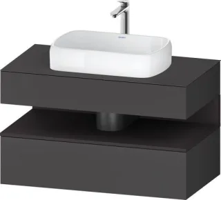 Duravit Qatego Konsolenwaschtischunterbau wandhängend Graphit Matt 1000x550x600 mm - QA4731080490000 QA4731080490000