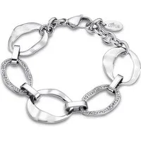 Lotus Style Edelstahlarmband Lotus Style Steine Armband silber (Armband), Armbänder für Damen Edelstahl (Stainless Steel)