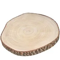 Spetebo Dekoobjekt XL Echtholz Baumscheibe natur - Ø 40-45 cm (Stück, 1 St., Holz Baumscheibe), Holzscheibe zum Dekorieren, Bemalen oder Brandmalen