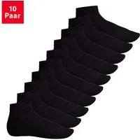 Footstar Kurzsocken EVERYDAY! 10 Paar Quarter Socken Kurzsocken Kurze Baumwoll Socken