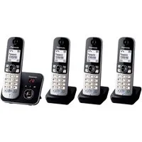 Panasonic KX-TG6824GB schwarz/silber Schnurloses DECT-Telefon