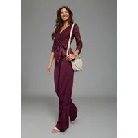 Laura Scott Jumpsuit mit Spitzenoberteil, elastischer Materialmix