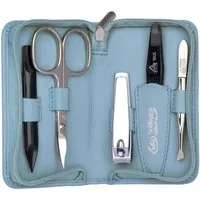 ERBE Maniküre-Etui Siena, 5 tlg., Lederetui mit Zippverschluss
