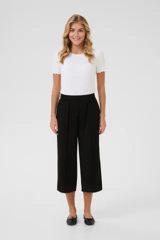 Lässige Hose Regulaer Fit Tiefschwarz black