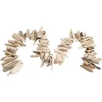NaDeco Bastelnaturmaterial Treibholzkette Natur 100cm Schwemmholzgirlande aus Driftwood