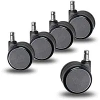 Dauphin Stuhlrolle 5er Rollenset, Stuhlrollen, Ersatzrollen, Stiftdurchmesser 11mm, (Set, 5 Set)