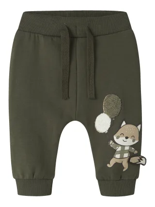 NAME IT - NBMNEIL SWEAT PANT BRU Olive Night - Gr. - 74