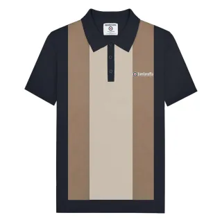 Lambretta - Poloshirt für Herren, Jerseyware (Marine/Nussbraun/Silber)