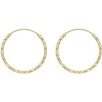Firetti Paar Creolen Schmuck Geschenk Gold 375 Ohrschmuck Ohrringe