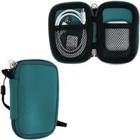 kwmobile Kopfhörer-Schutzhülle In-Ear Kopfhörer Tasche Hülle aus Neopren mit Innentasche für Zubehör, Kleine Aufbewahrungstasche für In Ear Headphones