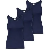 Ladeheid Unterhemd Trägertop Damen Baumwolle Set 3 Stück LA40-262 (Set, 3er-Pack)