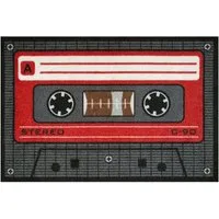Rockbites Fußmatte Rockbites - Fußmatte Türmatte "Tape - Rot" Musikkassette Nr. 132