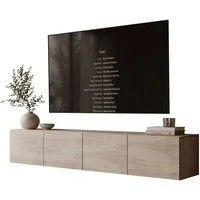 Lookway TV-Schrank COLGANTE TRAVERTIN 200 cm Hängendes TV-Lowboard (2x TV-Schrank) Breite: 200 cm